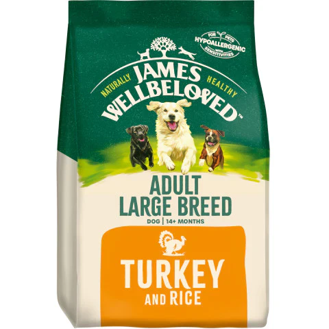 James Wellbeloved Adult Large Breed Turkey & Rice Dog Food 15kg