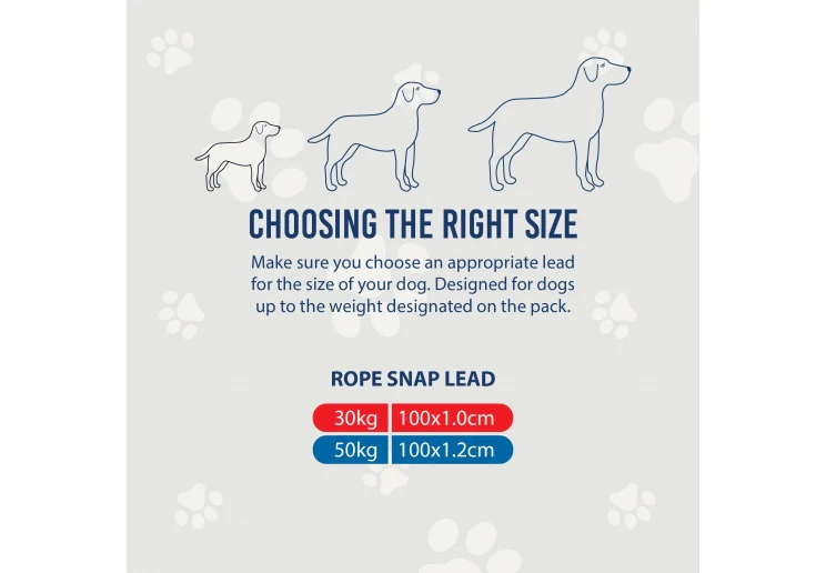 Ancol Viva Rope Snap Lead Reflective Blue - Image 2
