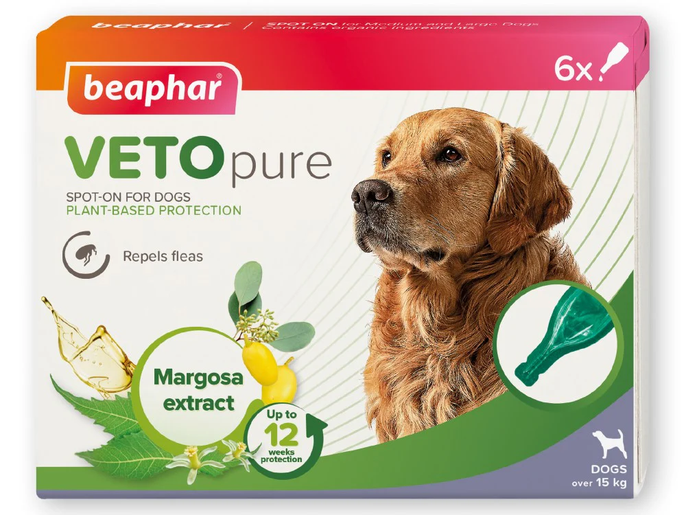Beaphar Vetopure Natural Spot On For Medium/Large Dog
