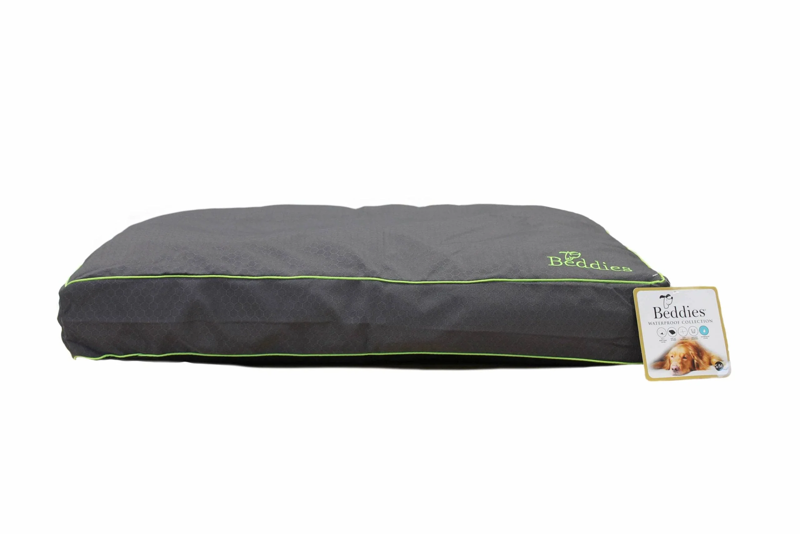 Beddies Waterproof Dog Mattress -  Charcoal/Lime - Image 6