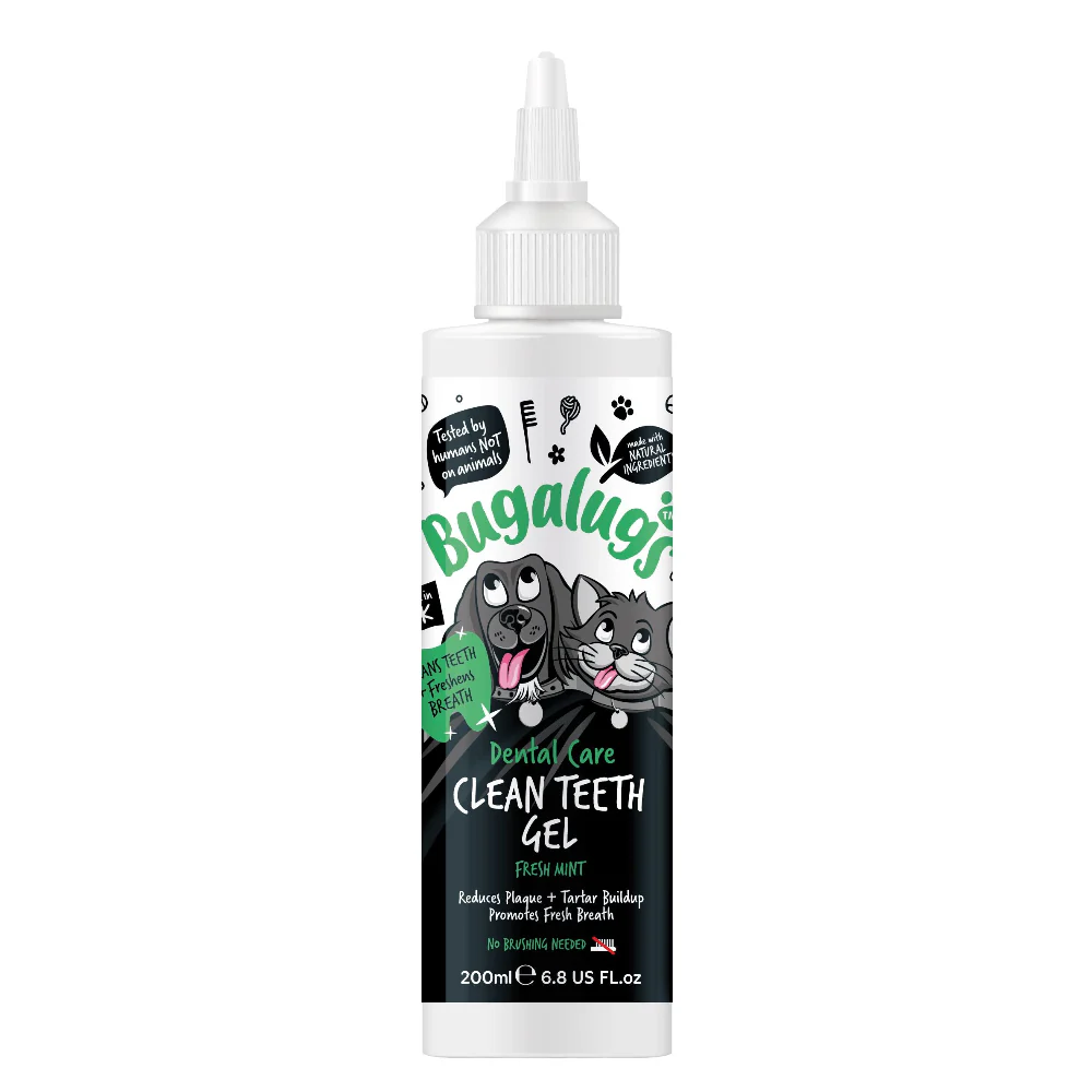 Bugalugs Dental Care Clean Teeth Gel for Dogs & Cats 200ml