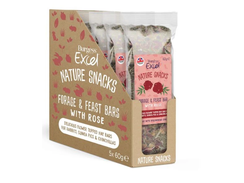 Burgess Excel Forage and Feast Bar rose 60g - Image 2