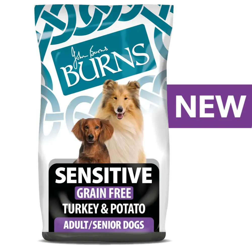 Burns Sensitive  Adult Dogs  Turkey and Potato