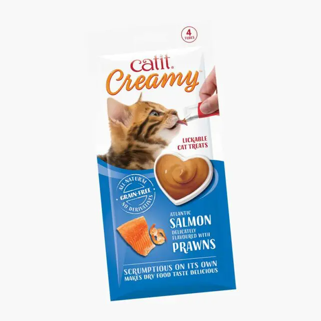 Catit Creamy Salmon & Prawn Cat Treat