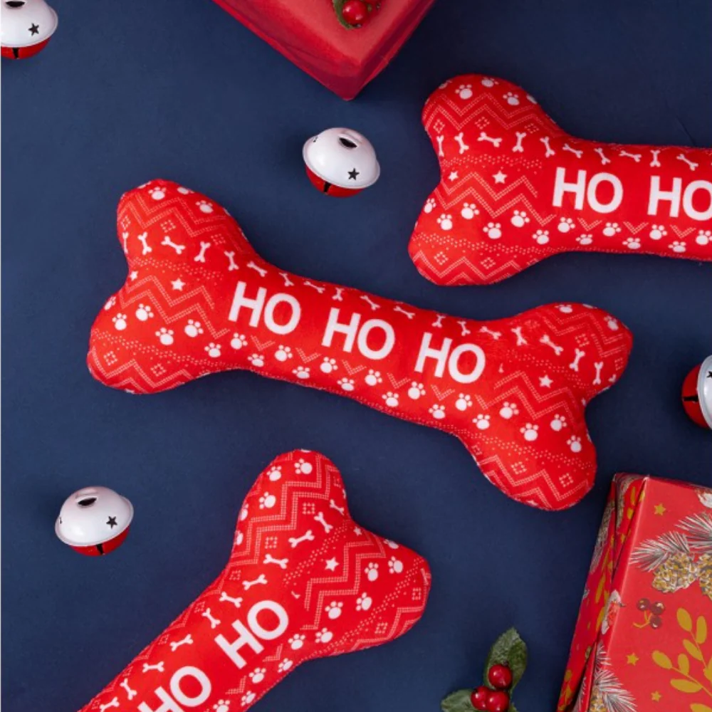 Christmas Plush Bone Toy - Image 2