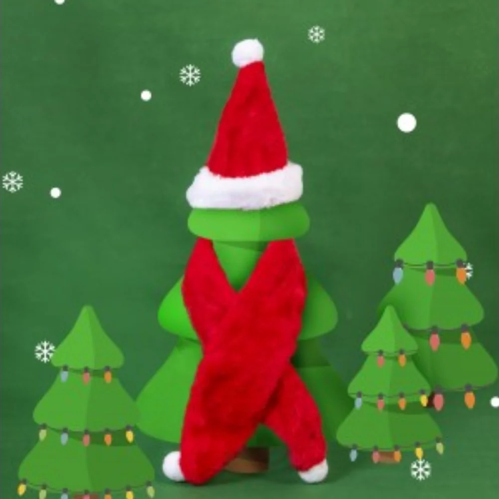 Christmas Santa Hat And Scarf For Dogs - Image 3