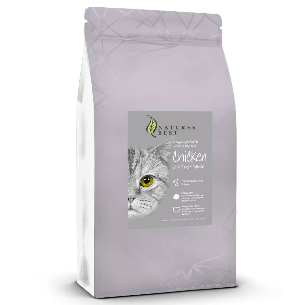 Natures Best Connoisseur Sterilised Cat Food Chicken, Salmon & Tuna 1.5kg