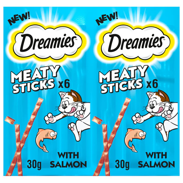 Dreamies Meaty Sticks with Salmon 30g