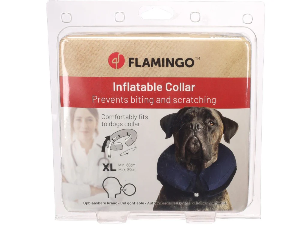 Flamingo Inflatable Dog Collar - Image 5