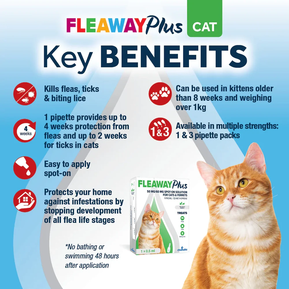 Fleaway Plus Spot-On for Cats and Ferrets - Image 4