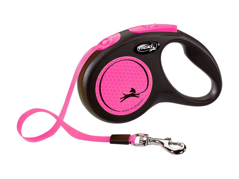 Flexi Neon Retractable 5m Lead Tape Small - Image 2