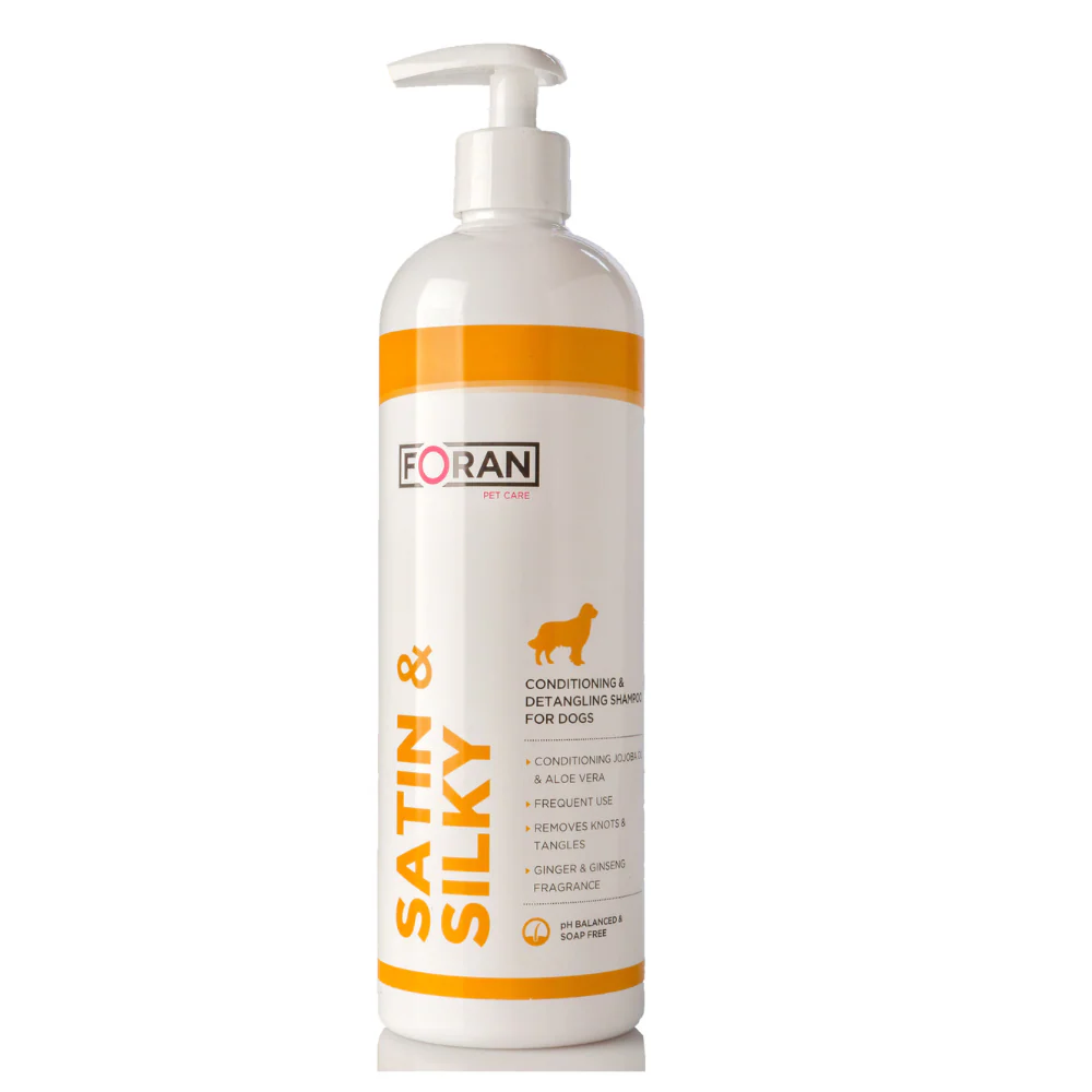 Foran Pet Care Satin & Silky – Conditioning & Detangling Shampoo for Dogs