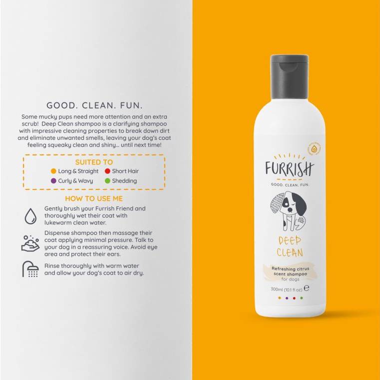 Furrish Deep Clean Dog Shampoo 300ml - Image 2