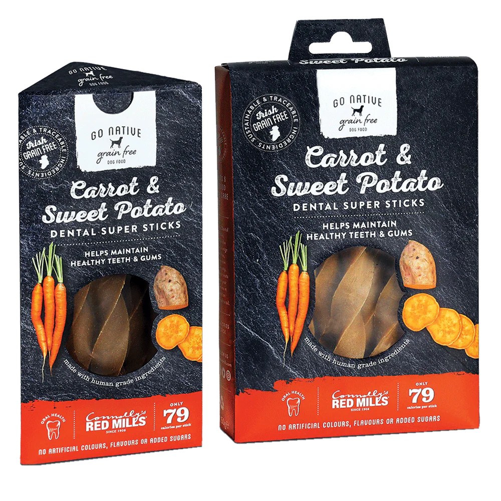 Go Native Dental Super Sticks with Carrot &amp; Sweet Potato 150g