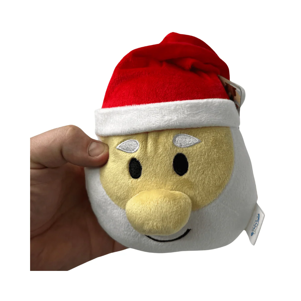 Good Boy Santa Head Soft Plush Dog Toy - Image 5