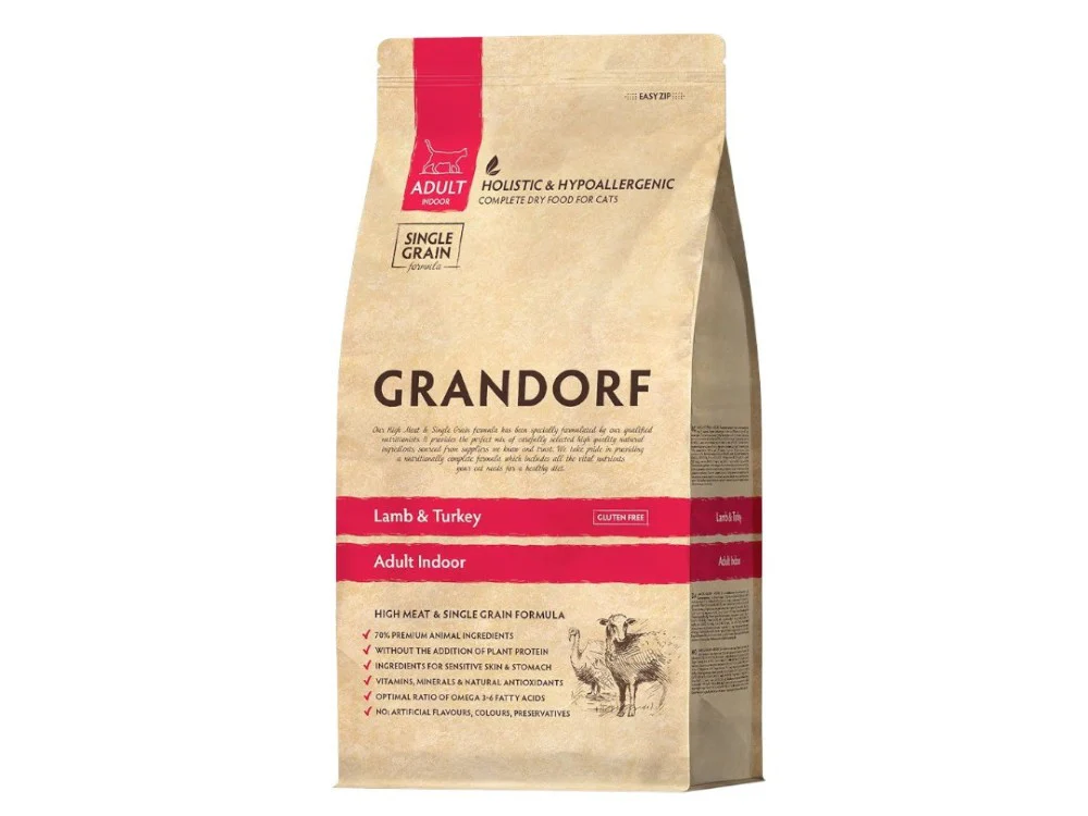 Grandorf Indoor Cat Lamb and Turkey 8kg