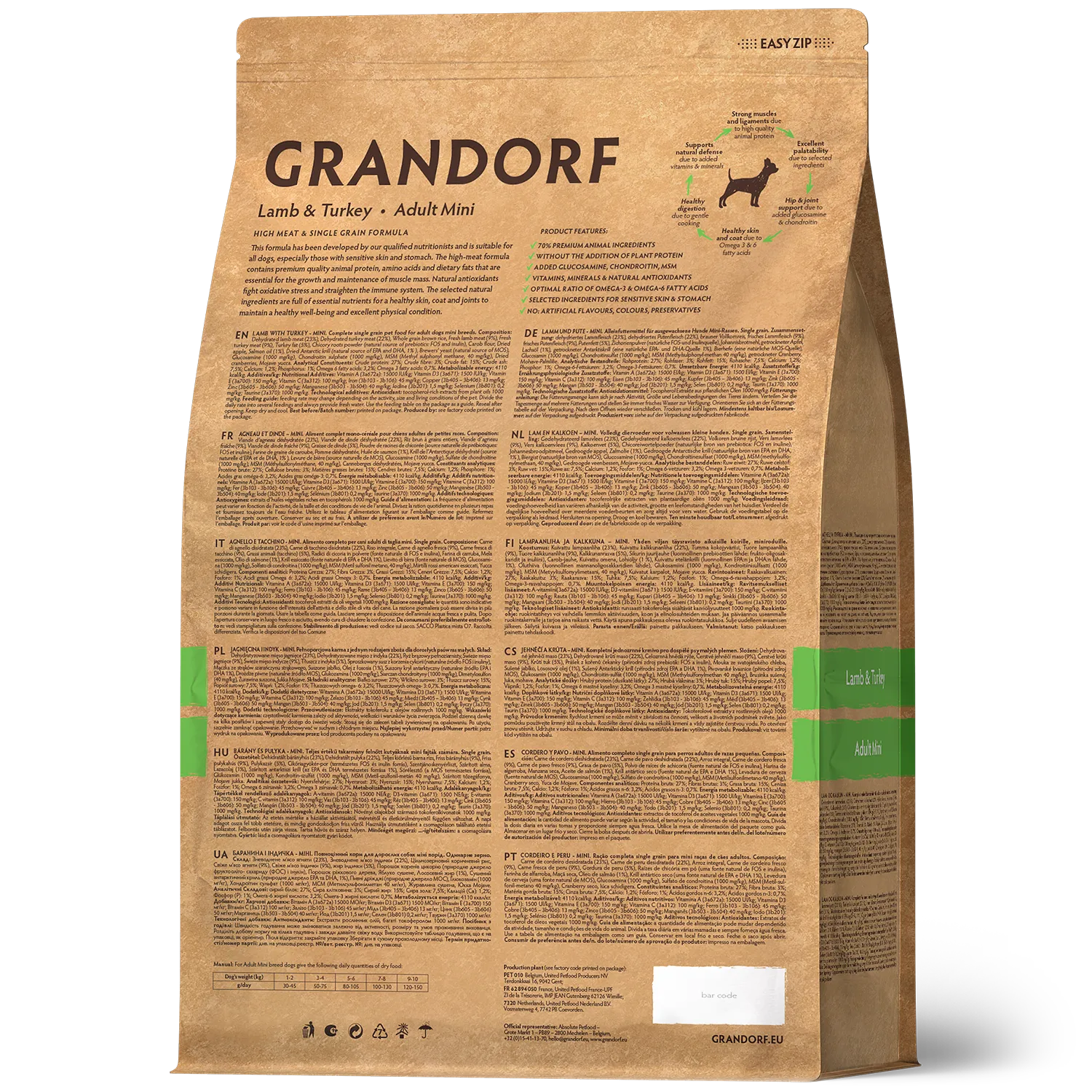 Grandorf Lamb and Turkey for Small Breed Adult Dogs - Image 2