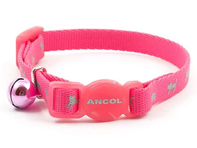 HI-Vis Safety Pink Kitten Collar - Image 2
