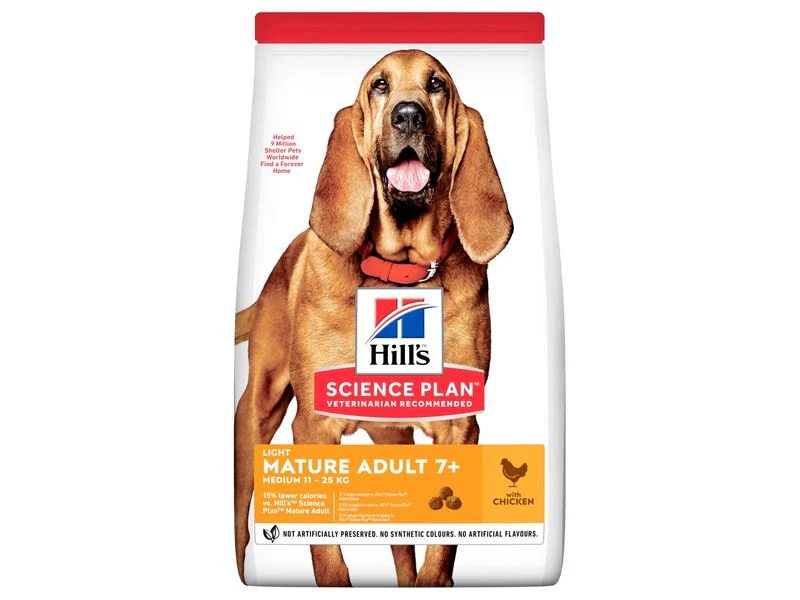 Hills Mature Light Medium Breed Chicken 14kg