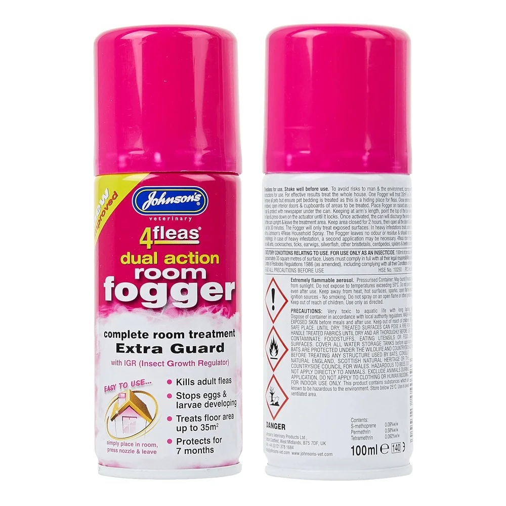 Johnsons 4Fleas Room Flea Fogger Twin Pack - Image 2