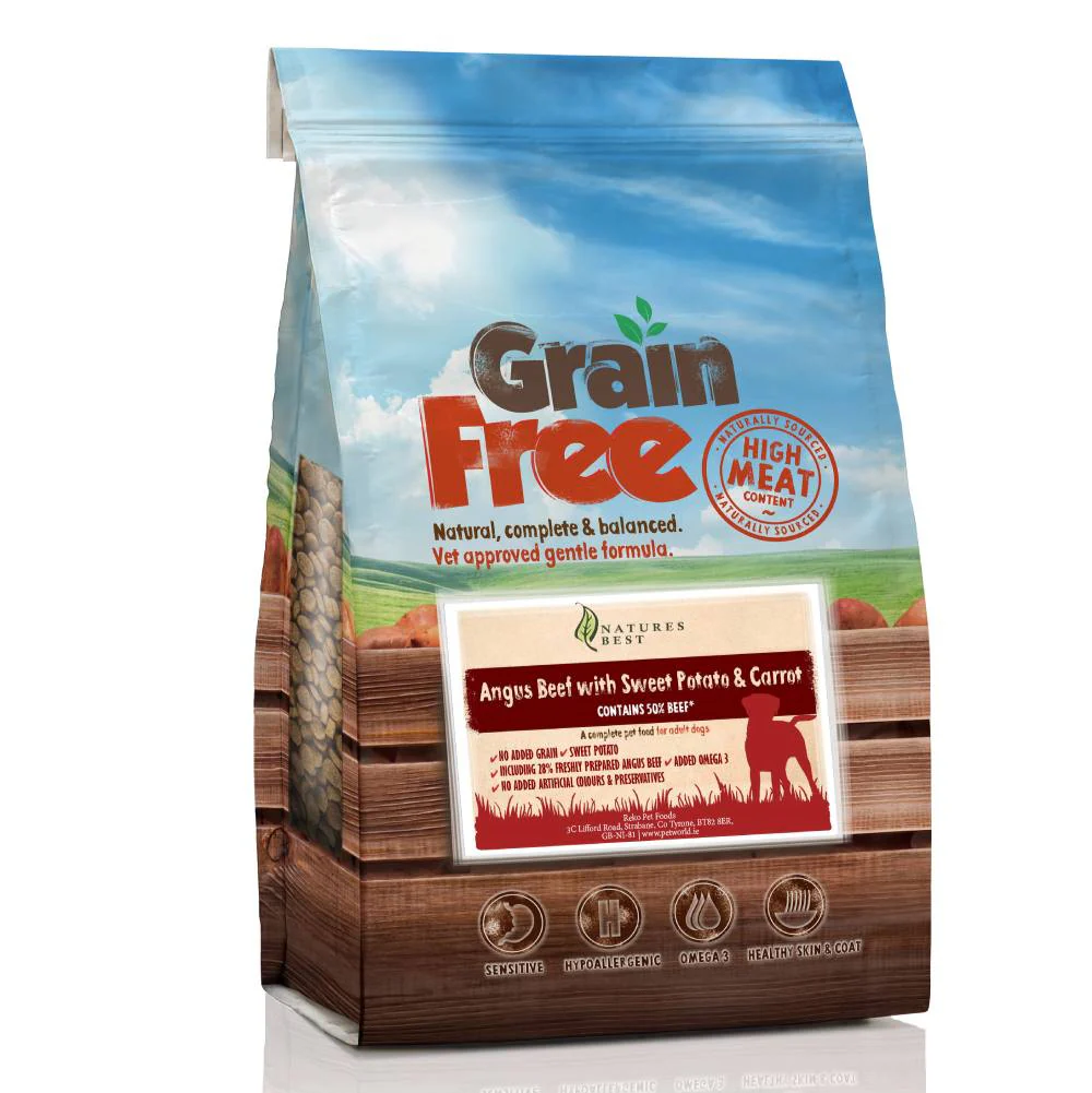 Nature's Best Angus Beef Sweet Potato & Carrot Grain-Free Dog Food