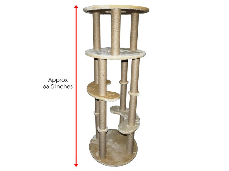 Pawise Cat Columns Scratching Post 60x60x174cm - Image 2