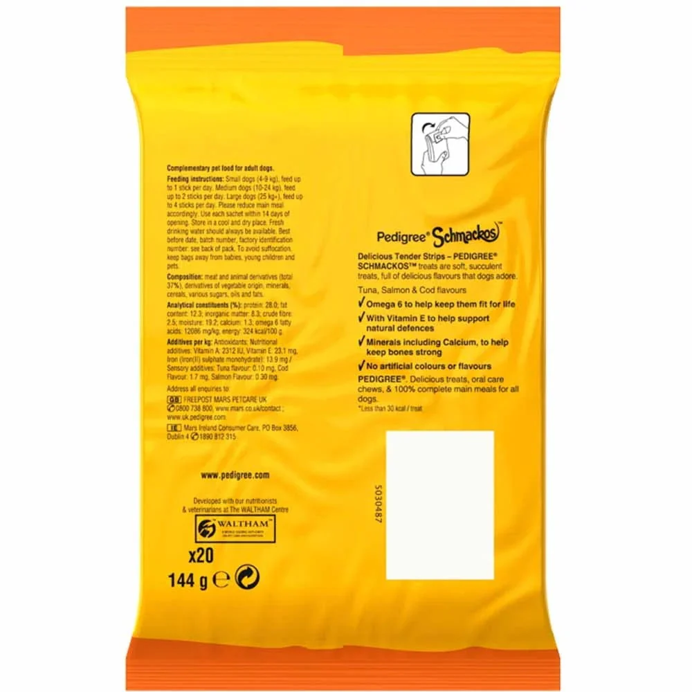 Pedigree Schmackos 20 Pack Fish Mix Dog Treats - Image 2