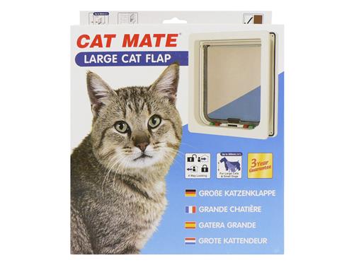 Petmate Large Cat Flap - White - Image 2