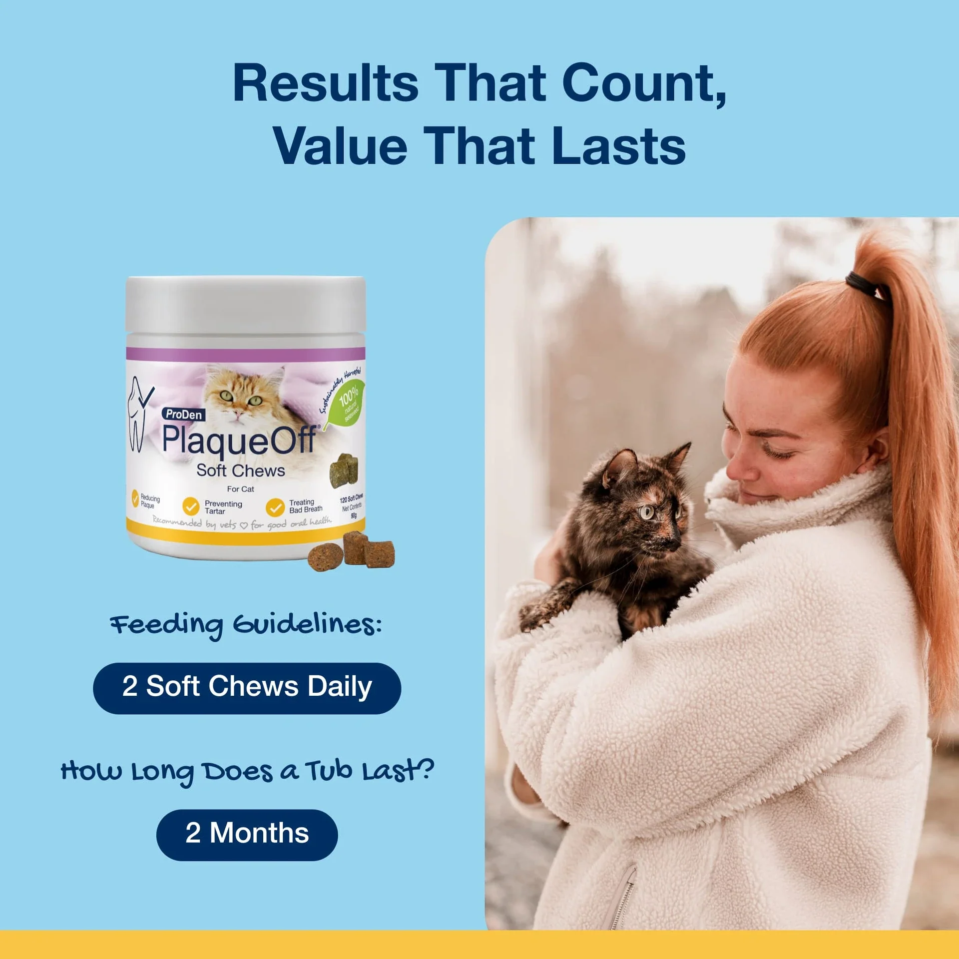 ProDen PlaqueOff Soft Chews for Cats 120 Chews - Image 5
