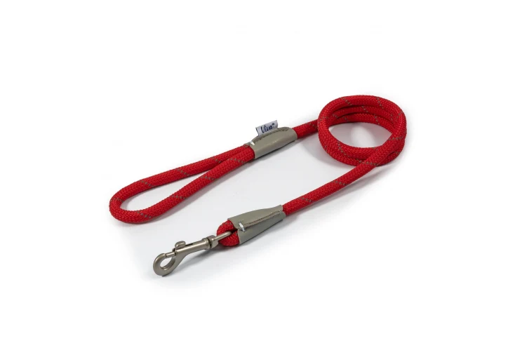 Ancol Viva Rope Snap Lead Reflective Red