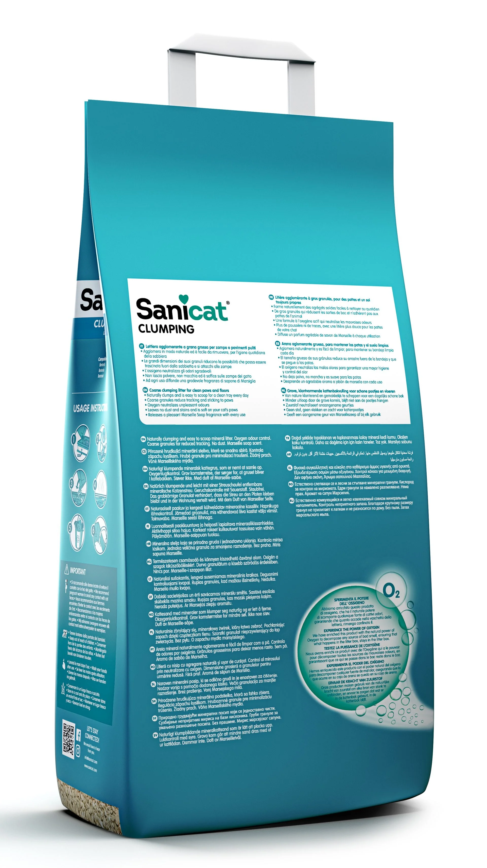 Sanicat Clumping Litter – Marseille Soap Scent 10L - Image 2