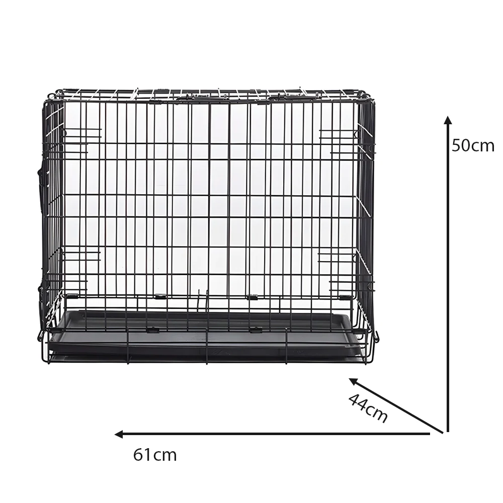 61cm Savic Dog Cottage Crate Black - Image 3
