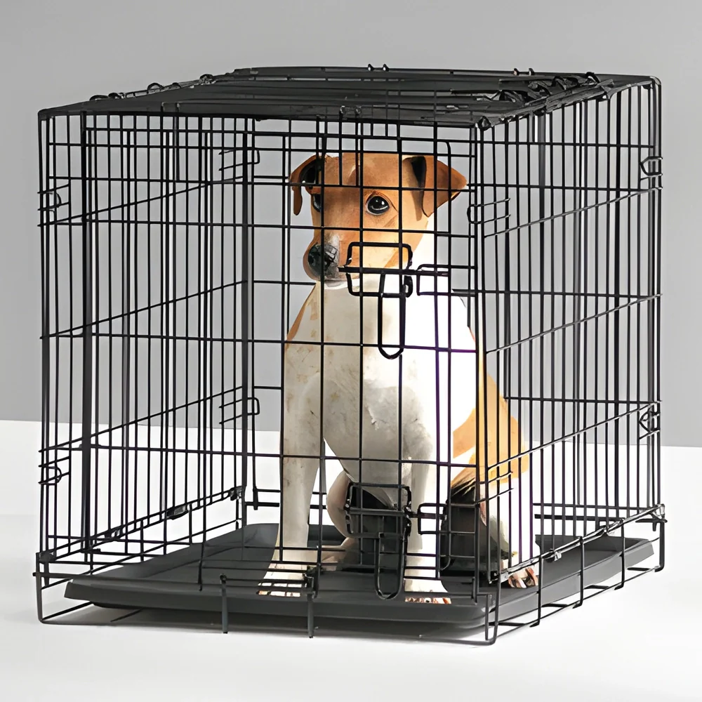 61cm Savic Dog Cottage Crate Black - Image 4