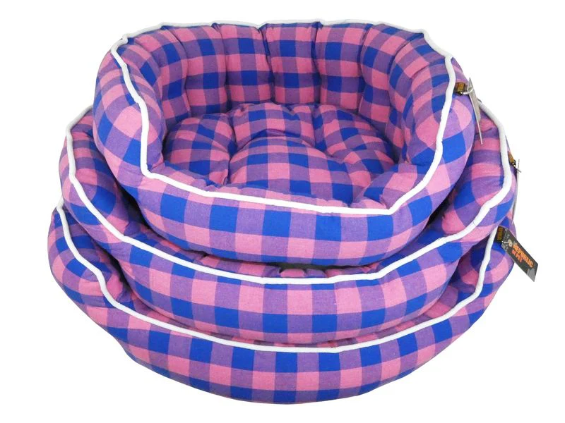 Slumber Reversible Dog Bed – Pink & Blue - Image 2