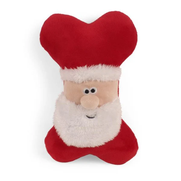 Squeaky SantaBone Dog Toy - Image 2