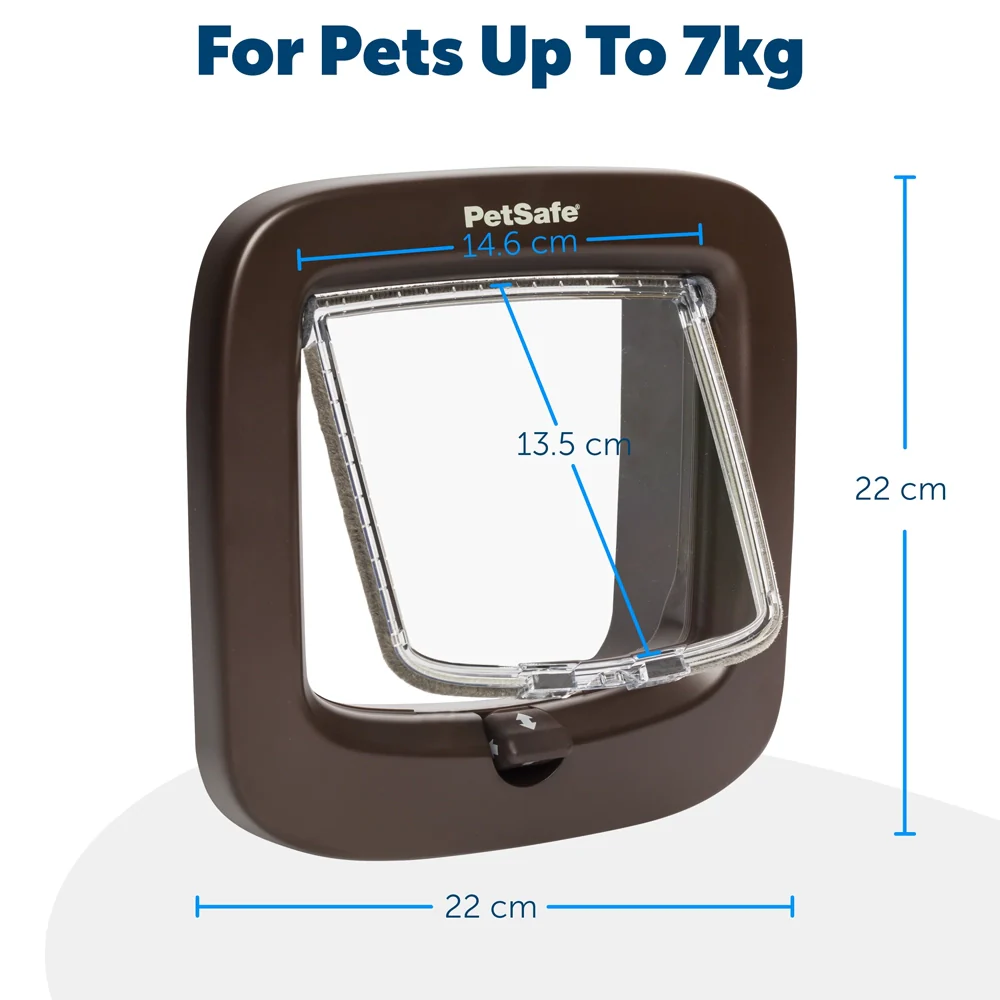 Petsafe Manual-Locking Cat Flap – Brown - Image 5