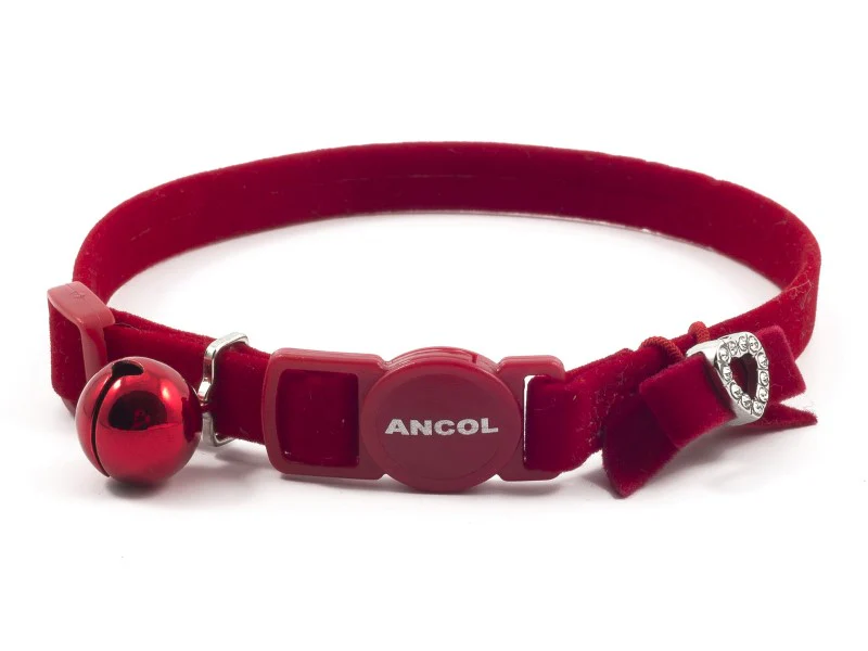 Velvet Heart Safety Cat Collar (Size 3) - Image 3